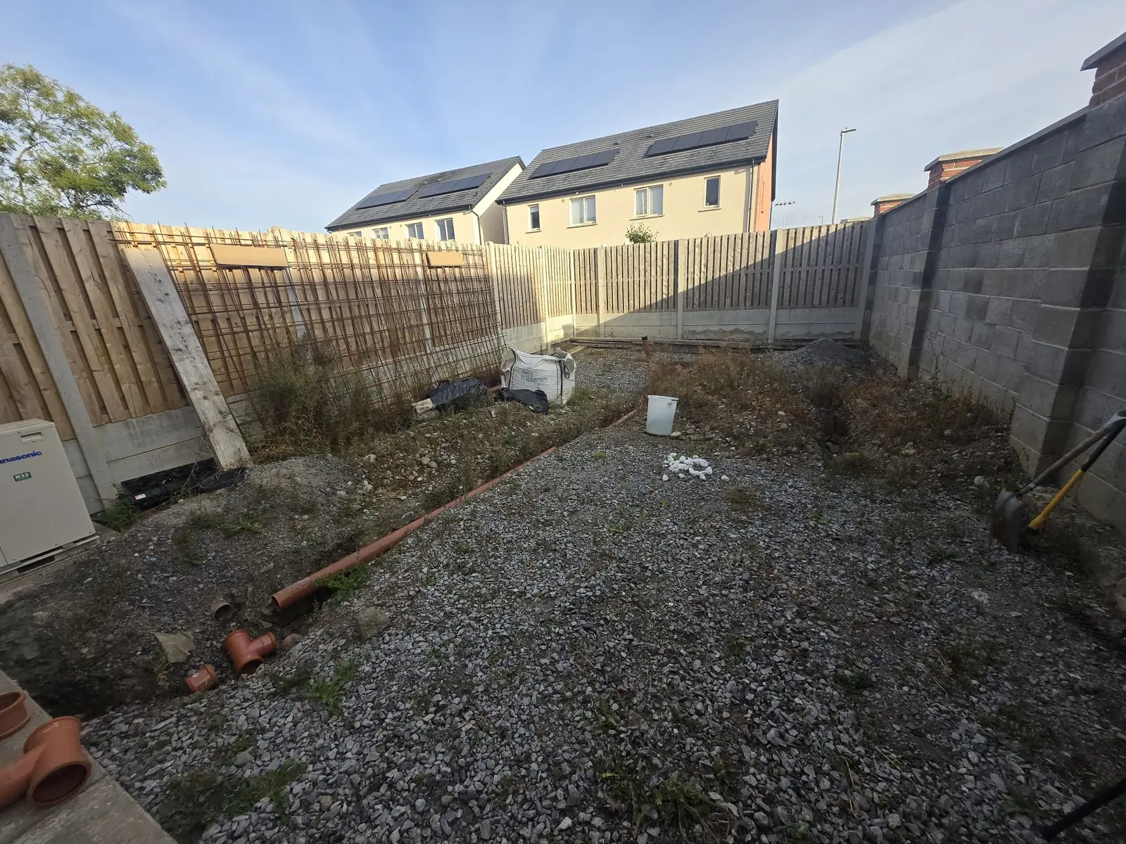Porcelain Patio Groundwork project by Allsurface Groundworks in County Kilkenny