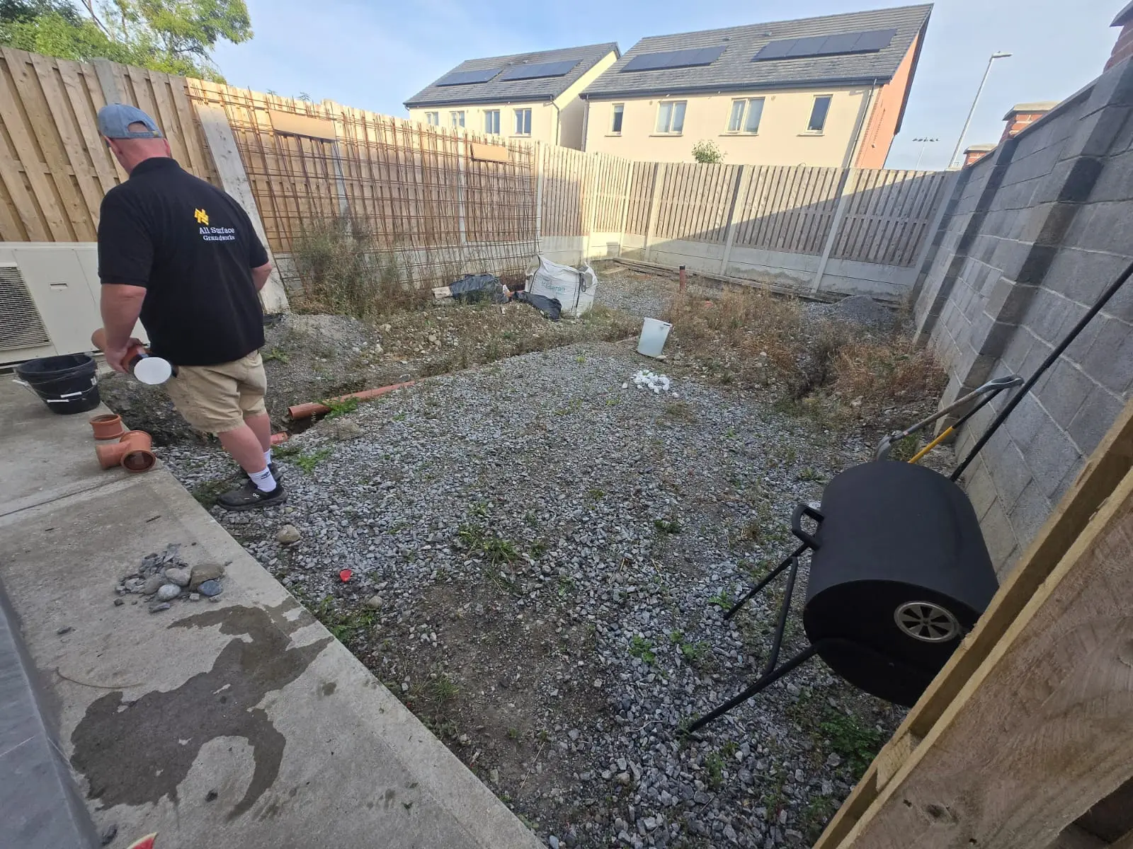 Porcelain Patio Installation project by Allsurface Groundworks in County Kilkenny