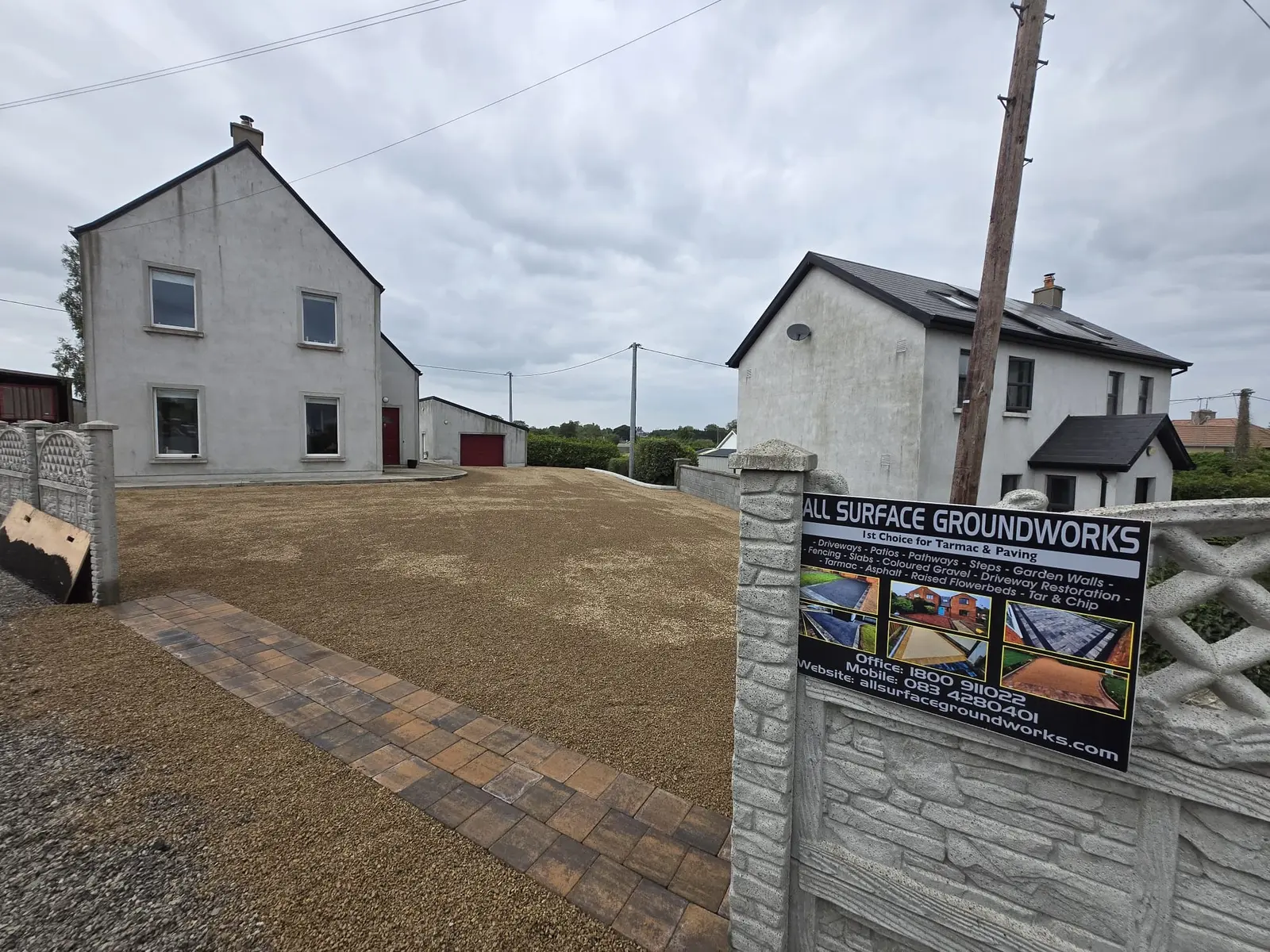 Tar & Chip Entrance project by Allsurface Groundworks in County Kilkenny