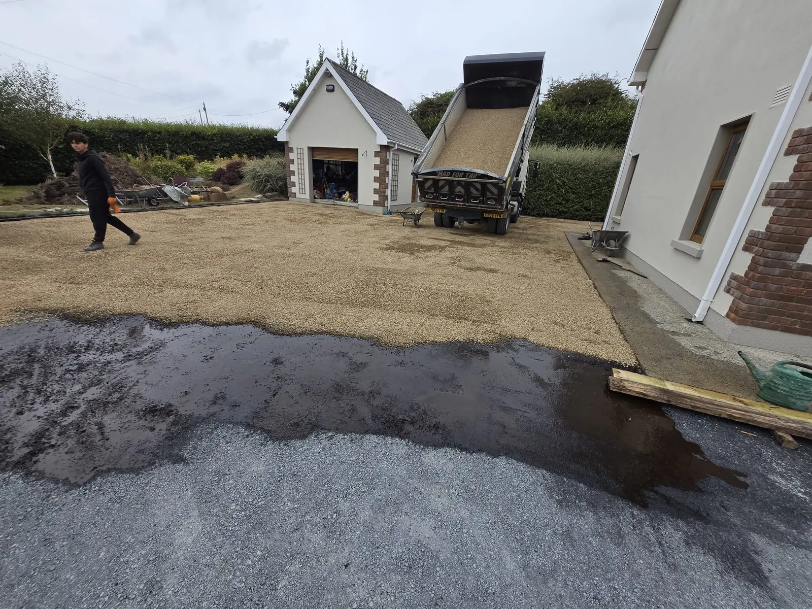 Tar & Chip Installation project by Allsurface Groundworks in County Kilkenny