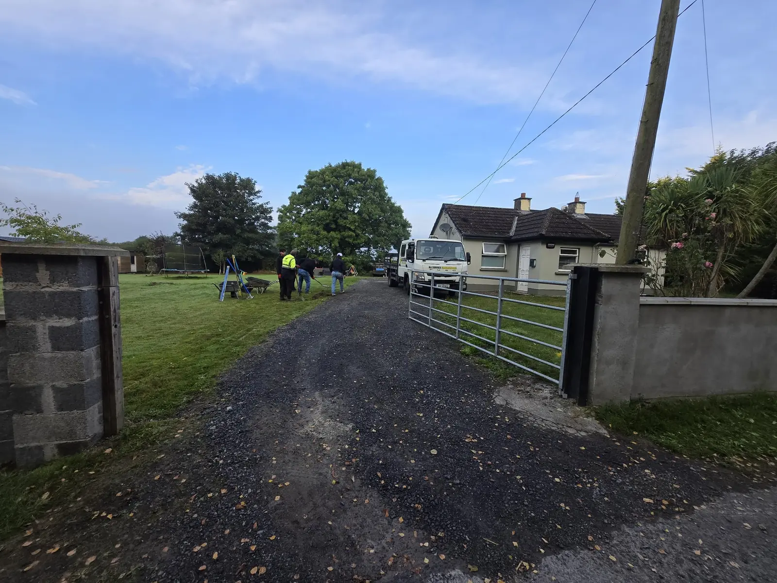 Long Tar & Chip Drive project by Allsurface Groundworks in County Kilkenny